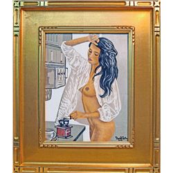 David Linton, Morning Grind, Painting