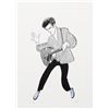 Image 1 : Al Hirschfeld, Elvis Presley-Blue Suede Shoes, Lithograph