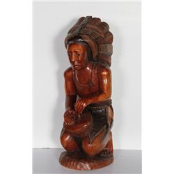 Art Reynaldo, Native American - Plains Indian, Hand-Carved Sculpture