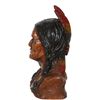 Image 2 : Native American Bust, Painted Plaster Sculpture