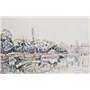 Image 1 : PAUL SIGNAC (1863-1935) Rivière de Vannes signed, inscribed and dated "P. Signac/ Vannes/ 25 Mai ...