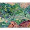 Image 1 : ERNST LUDWIG KIRCHNER (1880-1938) Landschaft, Weg mit Bäumen signed "E.L. Kirchner" (on the rever...