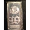 10 OZ .999 PURE SILVER BAR W/MORGAN DOLLAR IMPRINT