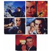 Image 1 : Transparencies from the First Ever James Bond Film, ''Dr. No'' -- 5 Stills of Sean Connery in Charac