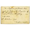 Image 1 : George Washington Presidential Invitation to Joseph Nourse, 1st U.S. Register of the Treasury -- Din