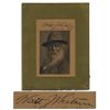 Image 1 : Rare Walt Whitman Signed Portrait Engraving -- With PSA/DNA COA