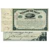 John D. Rockefeller Standard Oil Trust Stock Certificate Signed as President of the Company -- 1889