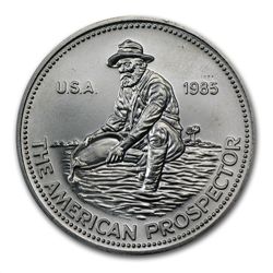 1985 (Eagle) - 1 oz Engelhard Prospector Silver Round .