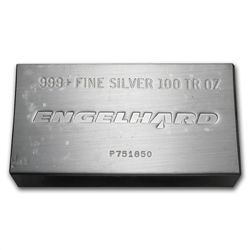 100 oz Engelhard Silver Bar (Struck - Original Plastic)