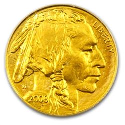 2008-W 1/10 oz Gold Buffalo MS-70 PCGS