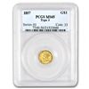 Image 1 : $1 Indian Head Gold - Type 3 - MS-65 NGC or PCGS