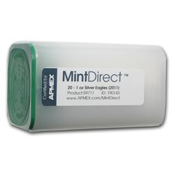 2011 1 oz Silver American Eagles (20-Coin MintDirect