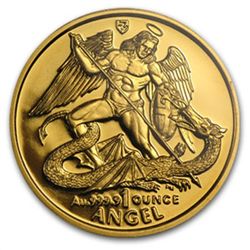 Isle of Man 1 oz Gold Angel PR-69 Cameo NGC/PCGS - Rand