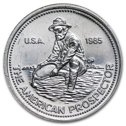 1/4 oz Engelhard Prospector Silver Round .999 Fine