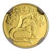 Image 1 : 2008 Israel Wolf &amp; the Lamb Smallest Gold Coin PF-7