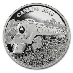 2010 1 oz Silver Canadian $20 Great Locomotives - Selki