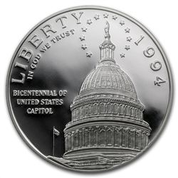 1994-S Capitol $1 Silver Commemorative - PR-70 DCAM PCG
