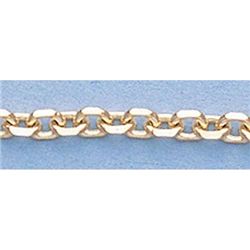 Pure Gold 16" 14k Gold-Yellow 2.3mm D/C Boston Chain