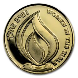 2011 Israel Deborah Proof Gold Medal AGW .188 oz