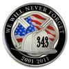 Image 1 : 1 oz We Will Never Forget Enameled Silver Round (w/Box