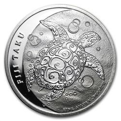 2012 1/2 oz Silver New Zealand Mint $1 Fiji Taku .999