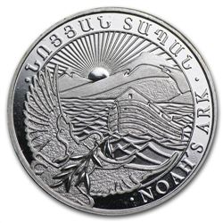 2013 1/4 oz Silver Armenia 100 Drams Noah