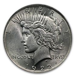 1922 Peace Dollar MS-61 NGC VAM-2A Ear Ring LDS Top-50