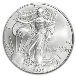 2004 Silver American Eagle - MS-70 PCGS - First Strike