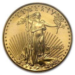 2001 1/10 oz Gold Eagle MS-69 PCGS (World Trade Center)
