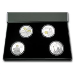 2009-2011 Israel Women of The Bible 4 Silver Medal Set