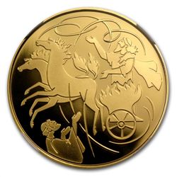 2011 Israel Elijah &amp; Whirlwind 1/2 oz Gold PF-70 UC