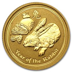 2011 1/10 oz Gold Lunar Year of the Rabbit (Series II)