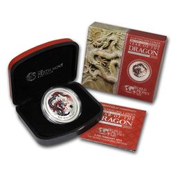 2012 1 oz Silver Black Dragon (Berlin Coin Show Special