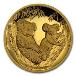 2011-P 1 oz Proof Gold High Relief Koala (w/Box &amp; C