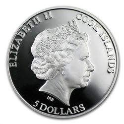 Cook Islands 2012 Proof Silver $5 Amerigo Vespucci - 50