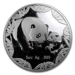 2012 5 oz Silver Chinese Panda Philadelphia ANA Coin Sh