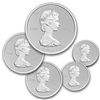 Image 1 : 2013 Silver Canadian Maple Leaf 25th Anniversary 5-Coin