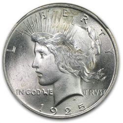 1925 Peace Dollar MS-66 NGC
