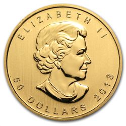 2013 1 oz Gold Canadian Maple Leaf
