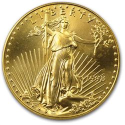1998 1 oz Gold American Eagle Gem Unc. PCGS (World Trad