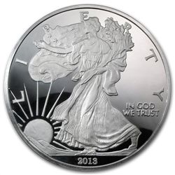 2013 4 oz Silver Eagle (w/ Box &amp; CoA) .999 Fine Sil