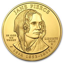 2010-W 1/2 oz Uncirculated Gold Jane Pierce (w/Box &amp