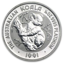 1991 1/4 oz Australian Platinum Koala