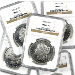 1878-1904 Morgan Dollars - MS-62 PL Proof Like NGC