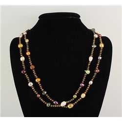 303.66CTW LONG FRESHWATER PEARL NECKLACE ASSORTED