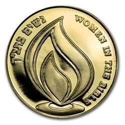 2010 Israel Miriam Proof Gold Medal AGW .188 oz