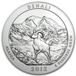 2012-P 5 oz Silver ATB Denali (w/ box &amp; CoA)