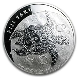 2011 5 oz Silver New Zealand Mint $10 Fiji Taku .999