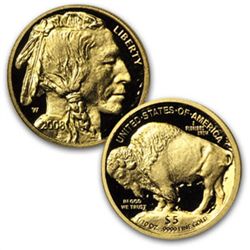 2008-W 1/10 oz Proof Gold Buffalo (w/box and CoA)