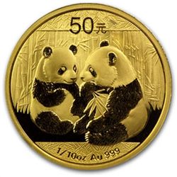 2009 (1/10 oz) Gold Chinese Pandas - MS-69 NGC